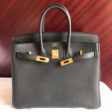 Hermès Birkin 25 Noir (Black) Togo Gold Hardware GHW A Stamp 2017 <!27817238> - The French Hunter