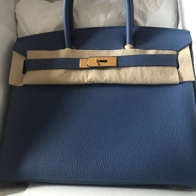 Hermès Birkin 30 Bleu Brighton Togo Gold Hardware GHW C Stamp 2018 <!27987860> <!SOLD> <!SOLD> <!SOLD> <!SOLD> <!SOLD> - The French Hunter