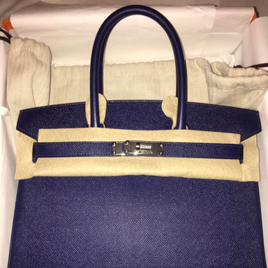 Hermès Birkin 30 Bleu Saphir Epsom Palladium Hardware PHW A Stamp 2017 <!28085097> - The French Hunter