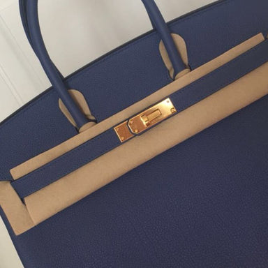 Hermès Birkin 30 Bleu Brighton Togo Gold Hardware GHW C Stamp 2018 <!28444909> - The French Hunter