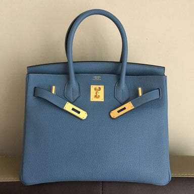 Hermès Birkin 30 Bleu Azur Togo Gold Hardware GHW C Stamp 2018 <!29386811> <!SOLD> <!SOLD> - The French Hunter