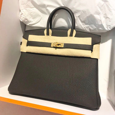 Hermès Birkin 25 Graphite Togo Gold Hardware GHW A Stamp 2017 <!29632044> - The French Hunter