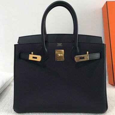 Hermès Birkin 30 Bleu Indigo Epsom Gold Hardware GHW A Stamp 2017 <!29658290> - The French Hunter