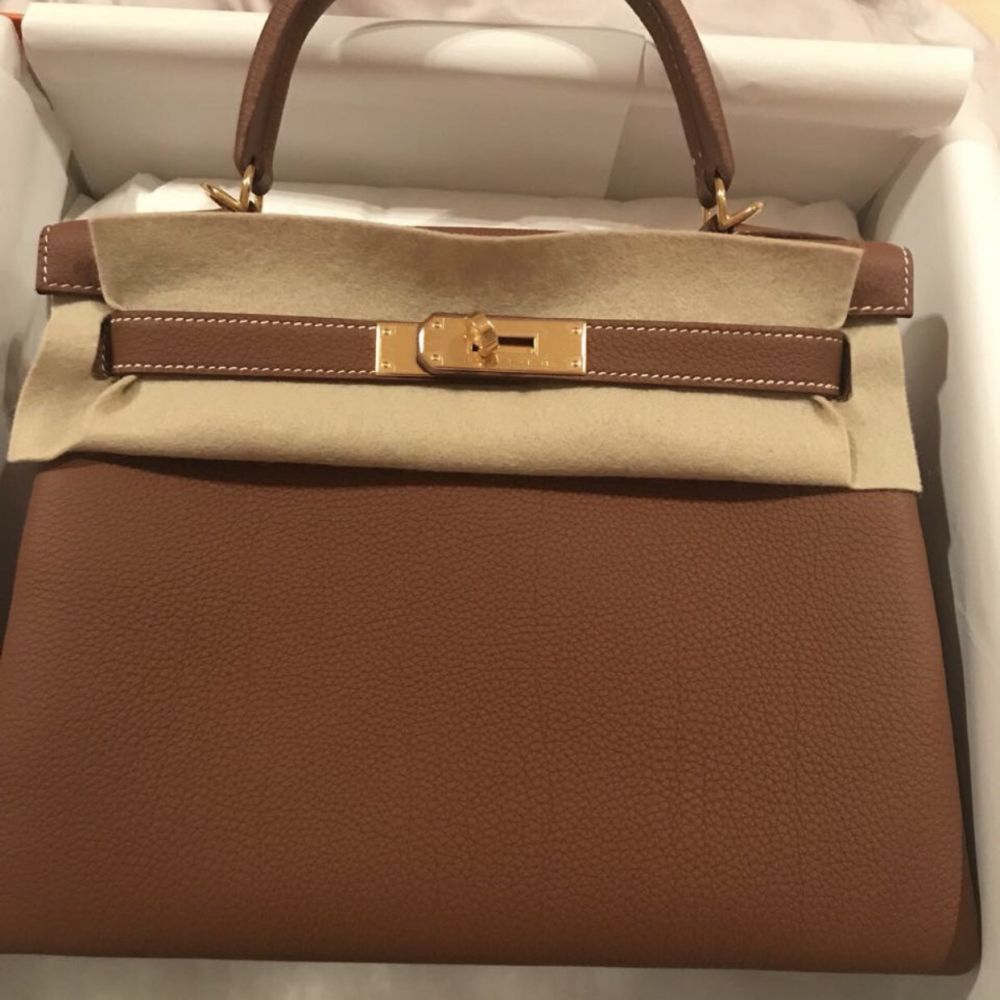 Hermes Birkin bag 30 Cuivre Togo leather Gold hardware