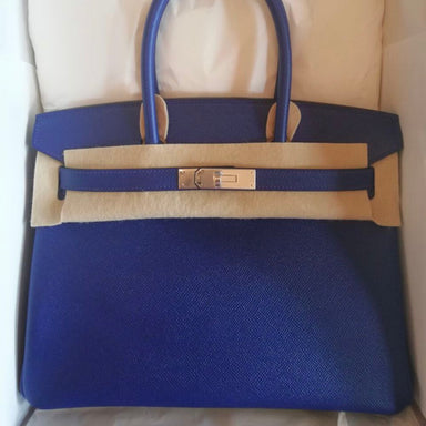 Hermès Birkin 30 Bleu Electrique Epsom Palladium Hardware PHW C Stamp 2018 <!29923835> - The French Hunter