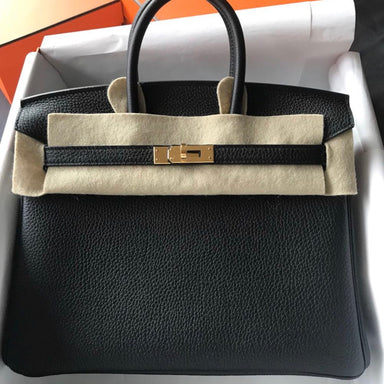 Hermès Birkin 25 Noir (Black) Togo Gold Hardware GHW C Stamp 2018 <!29998015> - The French Hunter