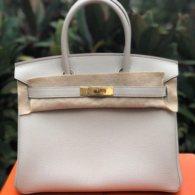 Hermès Birkin 30 Beton Togo Gold Hardware GHW C Stamp 2018 <!30064509> - The French Hunter