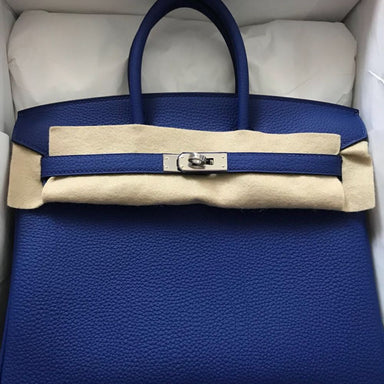 Hermes Verso Birkin 25 Bag Magnolia & Capucine Togo Leather with Palladium  Hardware