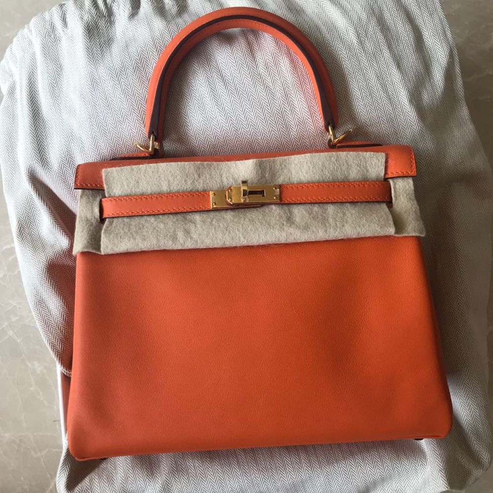 Hermes Kelly 25 Orange 93 - Nice Bag™