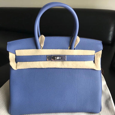 Hermès Birkin 30 Bleu Brighton Togo Palladium Hardware PHW C Stamp 2018 - The French Hunter