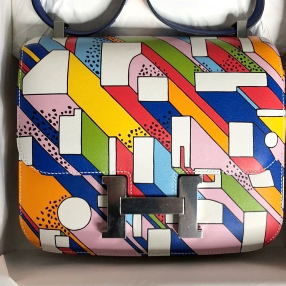 Hermès Constance 24 Limited Edition Multi-Color Swift Bag PHW