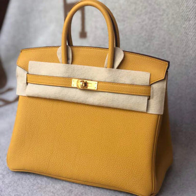 Hermès Birkin 25 Ambre Togo Gold Hardware GHW C Stamp 2018 - The French Hunter