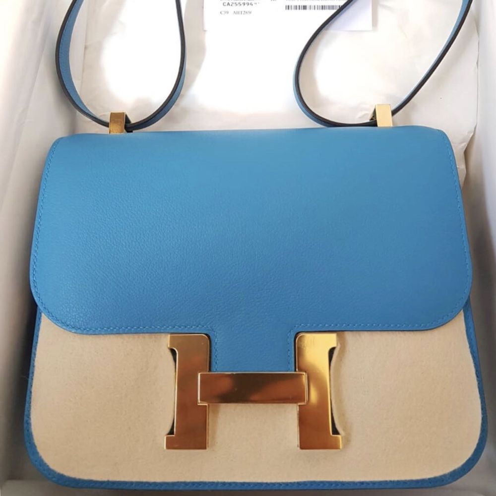 Hermes Birkin 30cm Bleu Zanzibar Epsom Leather Gold Hardware