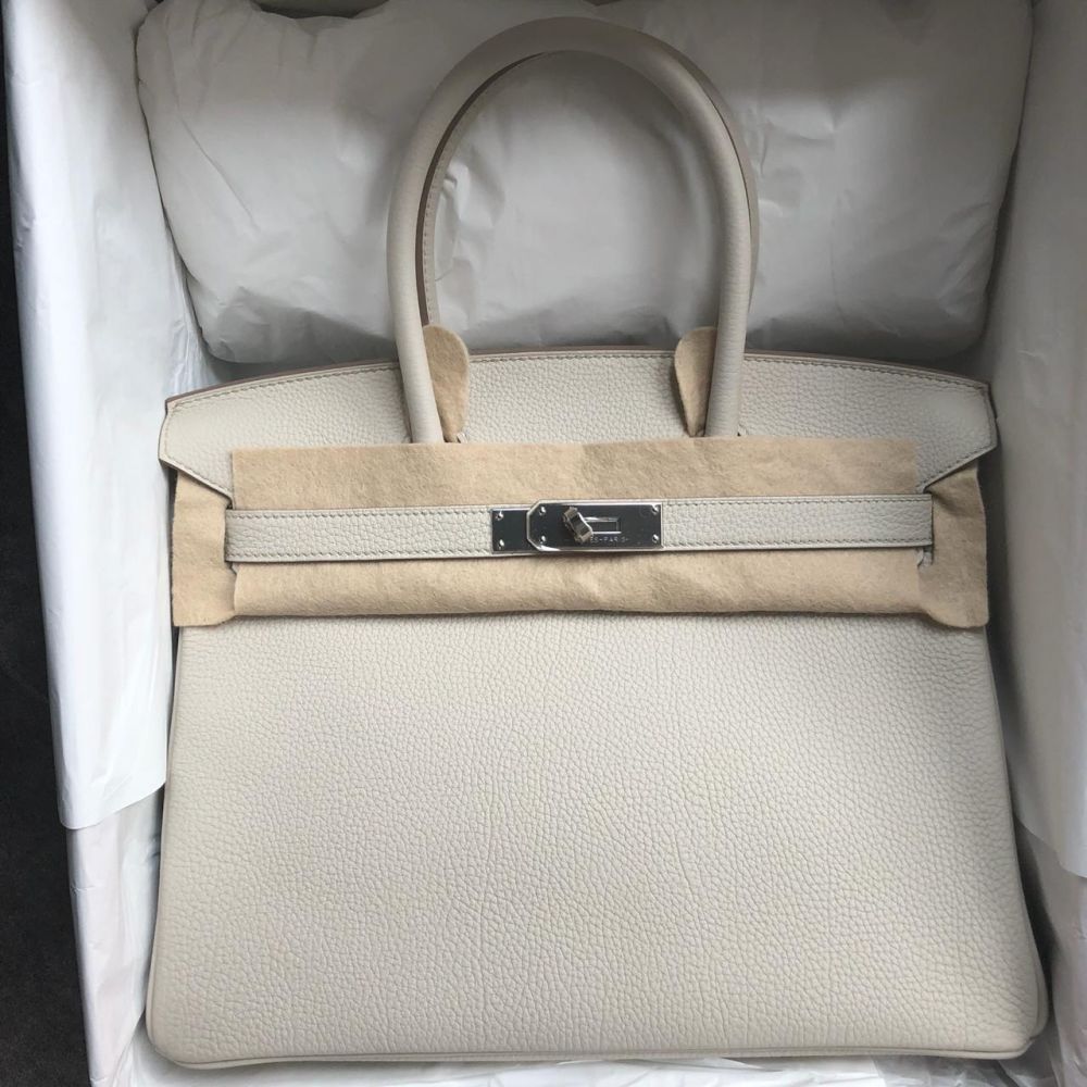 Hermes Birkin 30 PHW Handbag