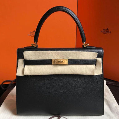 Hermès Kelly Pochette Orange Crocodile Niloticus Lisse Permabrass Hard —  The French Hunter