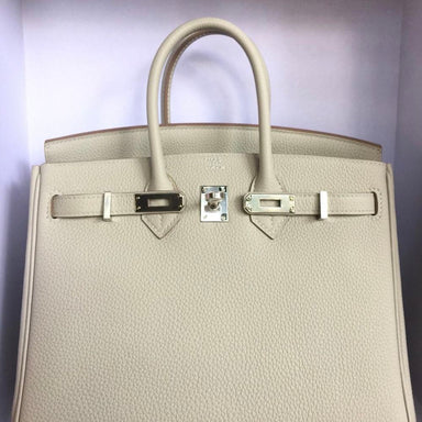 Hermès Birkin 25 Gris Perle Togo Palladium Hardware PHW C Stamp 2018 - The French Hunter