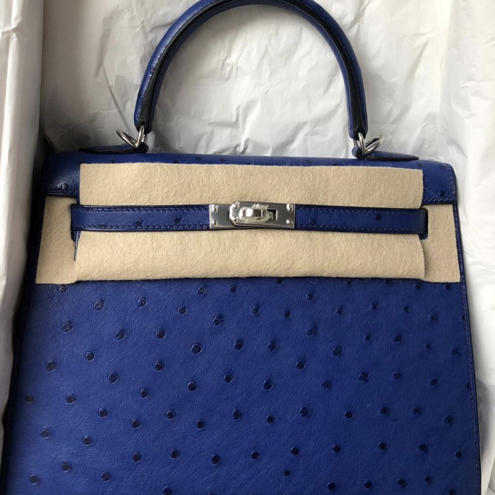 Hermès Bleu Saphir Madame Kelly 25 Sellier Gold Hardware, 2021