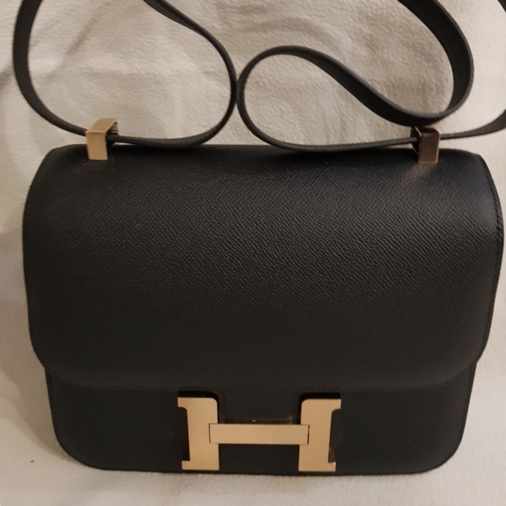 Hermes Constance 24 Noir Black Epsom Gold Hardware #C - Vendome