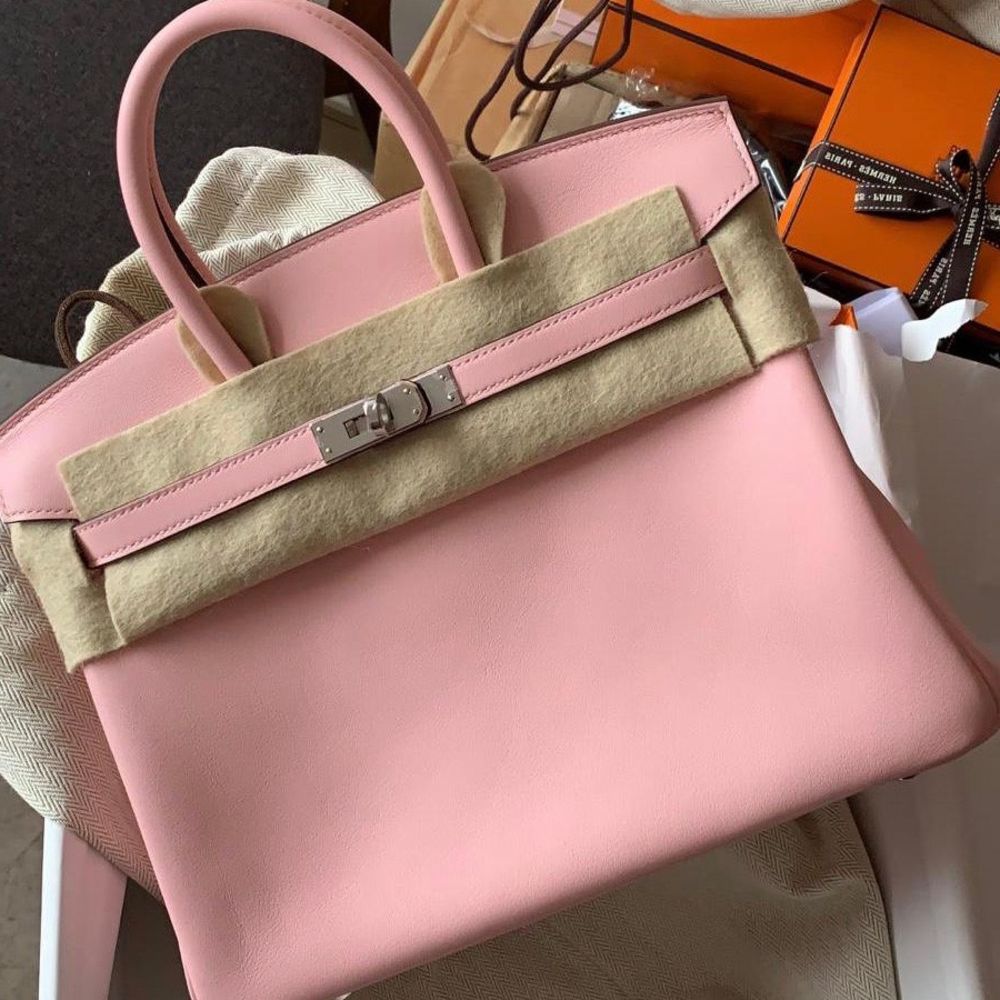 Hermès Birkin 25 Rose Sakura Swift Palladium Hardware PHW