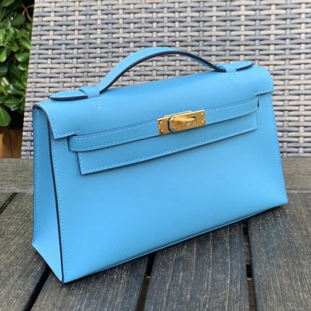 Hermes Birkin Bag 25cm Blue Zanzibar Swift Gold Hardware