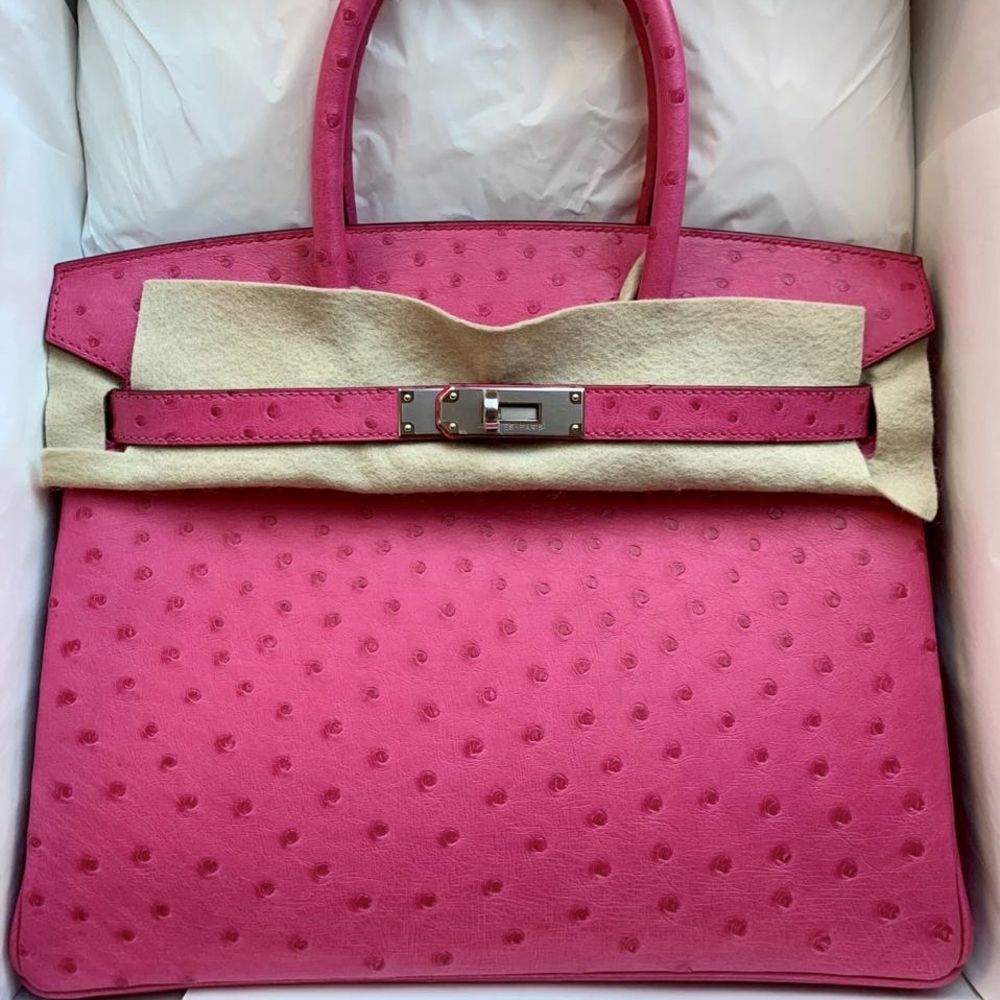 Hermès Birkin 30cm Verso In Rose Tyrien Pink Epsom Leather With Palladium  Hardware