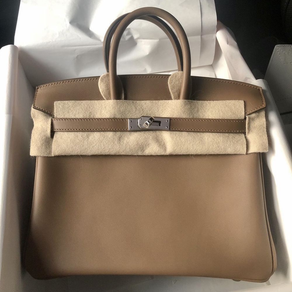 Hermes Birkin 30 Gold Veau Togo Leather GHW Handbag Purse in Box