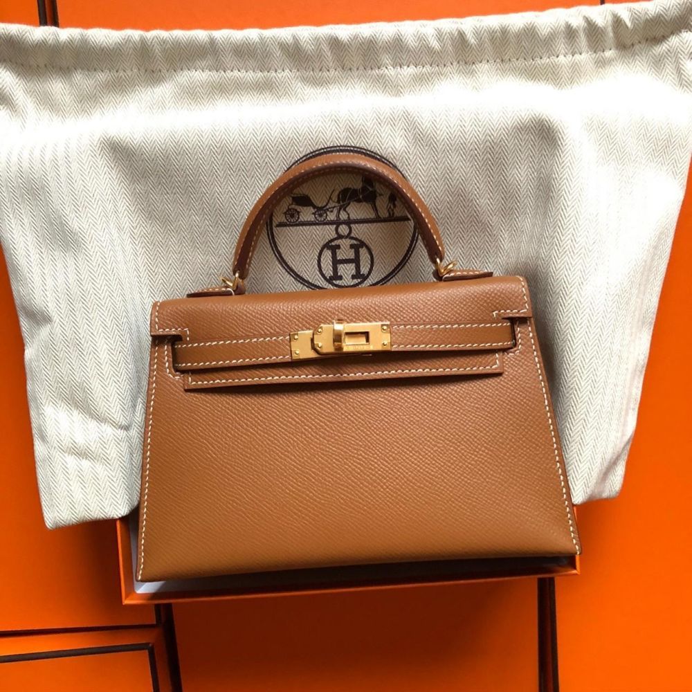 Hermès Kelly 20 Gold Sellier Epsom Gold Hardware GHW — The French Hunter