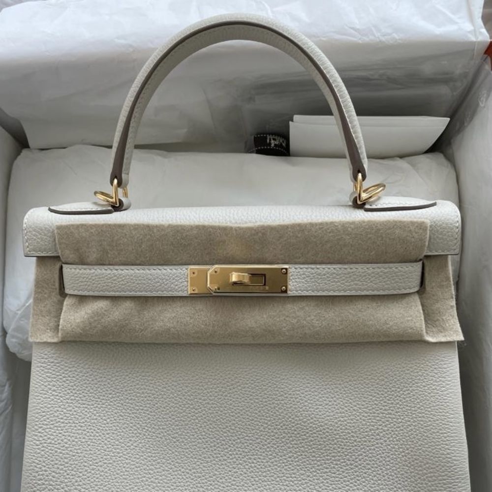 Hermes Craie Kelly 25 Handbag Bag
