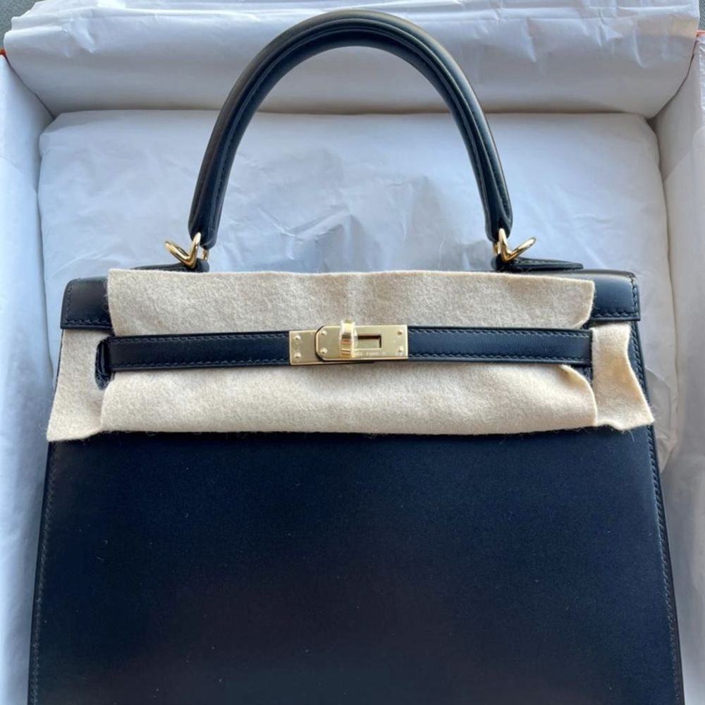 Hermes Birkin bag 30 Black Tadelakt leather Gold hardware