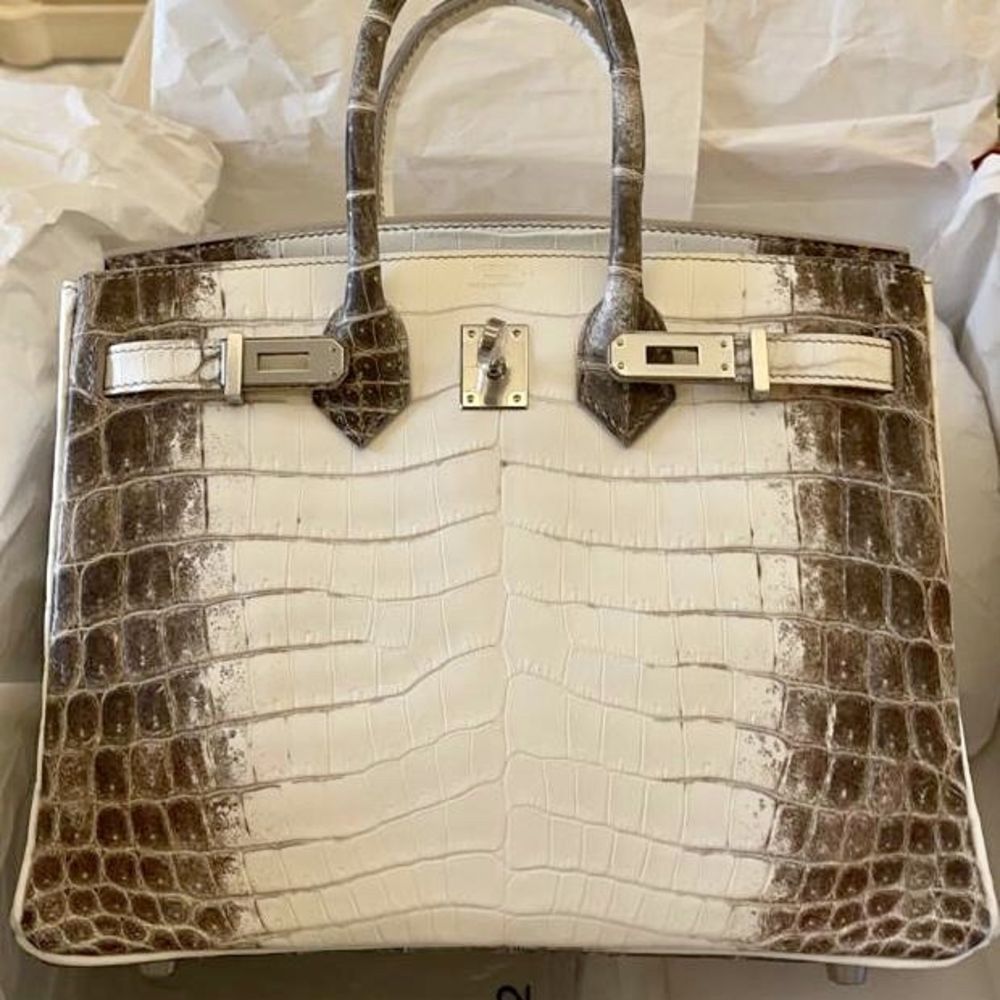 Hermès Birkin 25 Himalaya Crocodile Niloticus Matte Palladium Hardware PHW